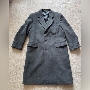 VTG Unisex Tiger Hall Wool Pea Overcoat